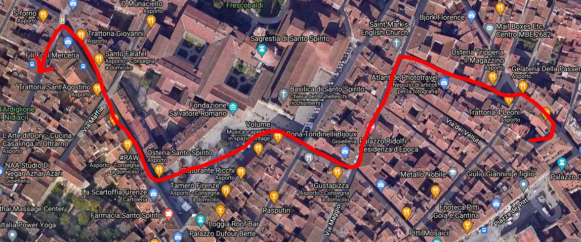 Walk from the House to Bus 11 stop