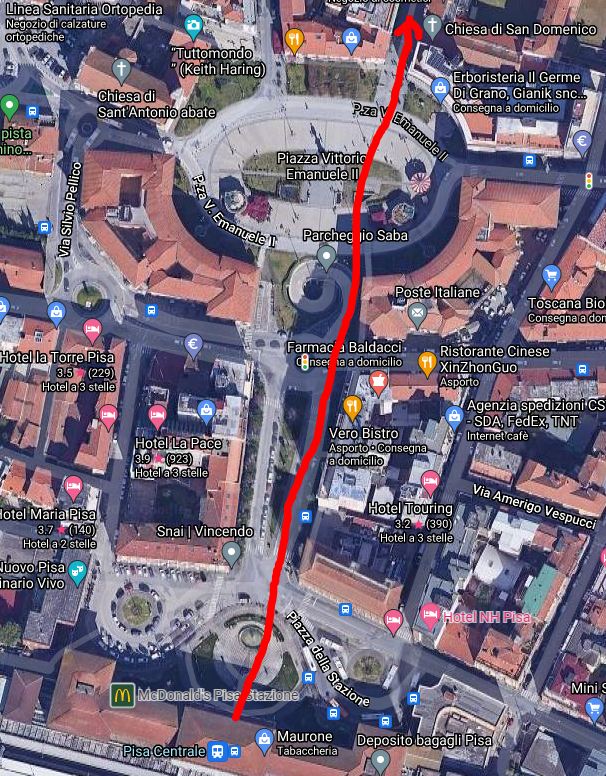 From the Station To Corso Italia