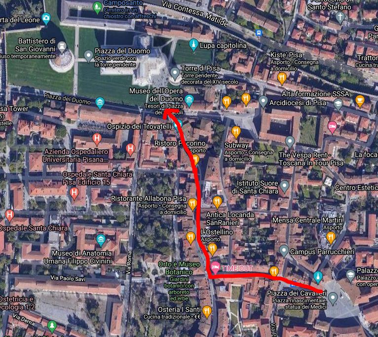 From Piazza dei Cavalieri To Piazza dei Miracoli