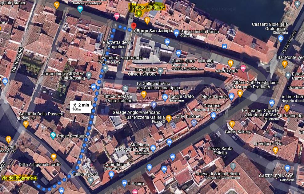 Walk Path from the House to Garage Lungarno