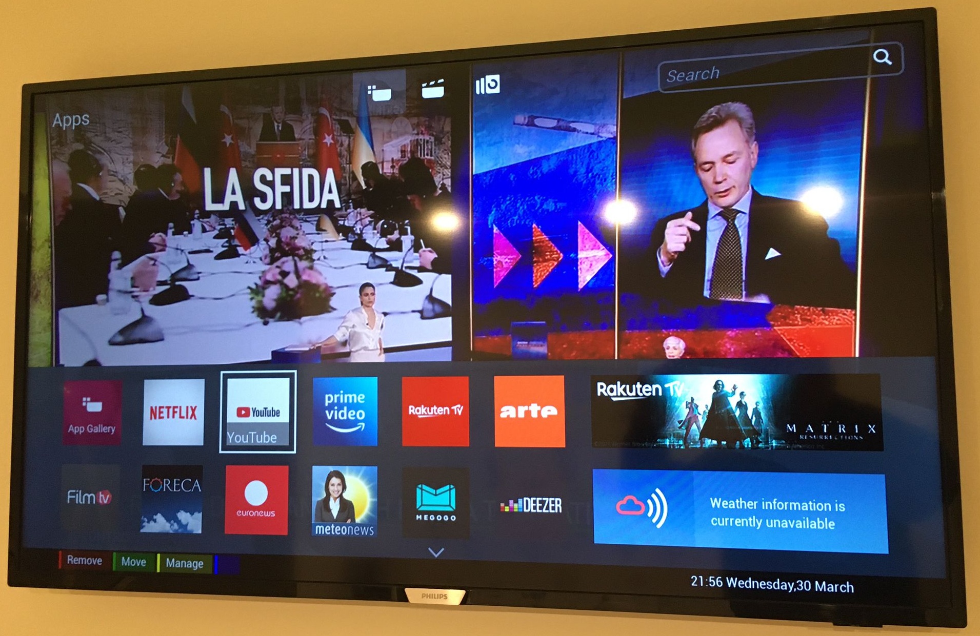 Smart TV Apps Page