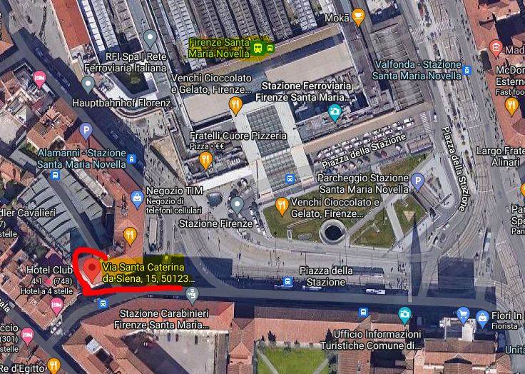 Florence BUS Departure Site
